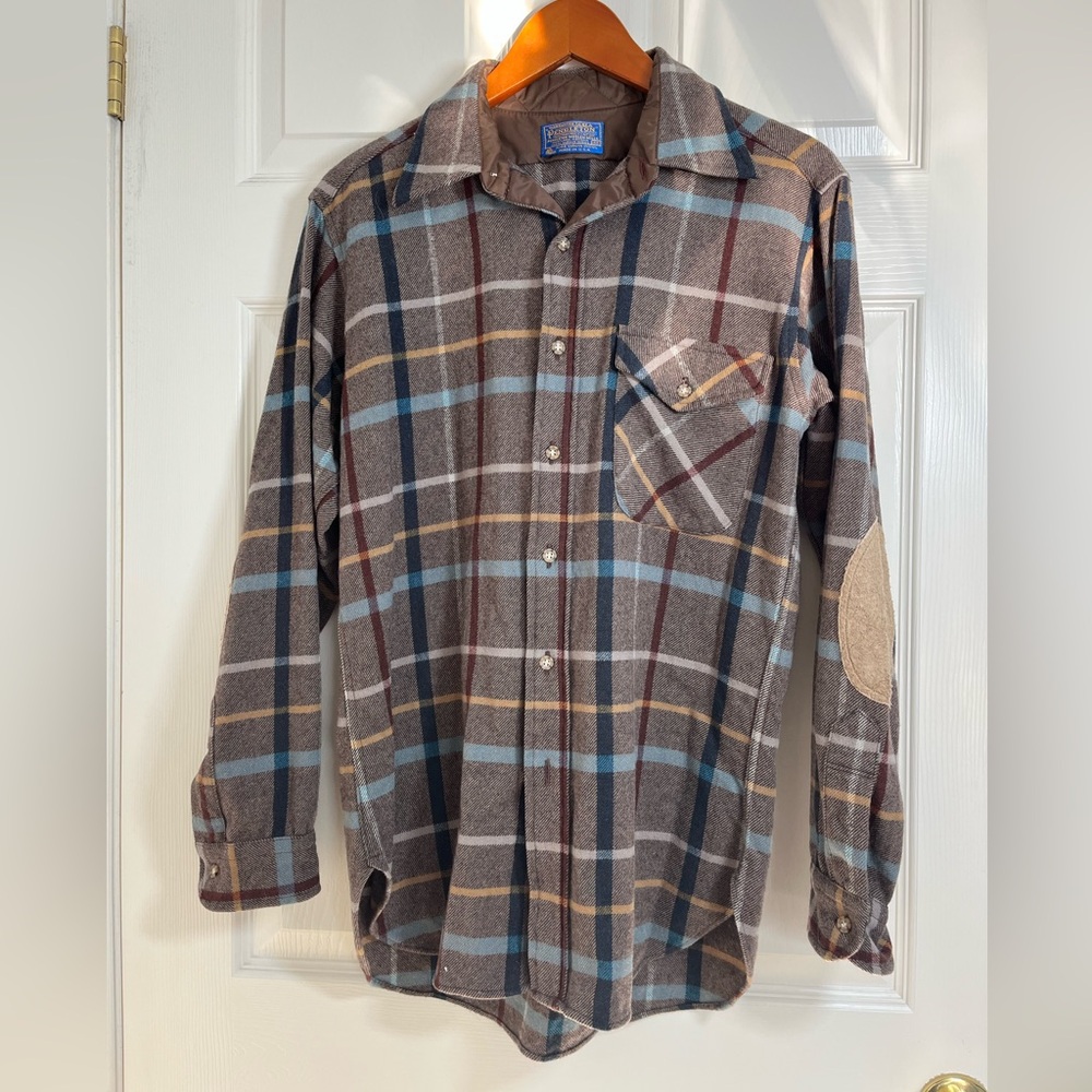 Pendleton Multicolor Plaid Button-Down Shirt Size… - image 1